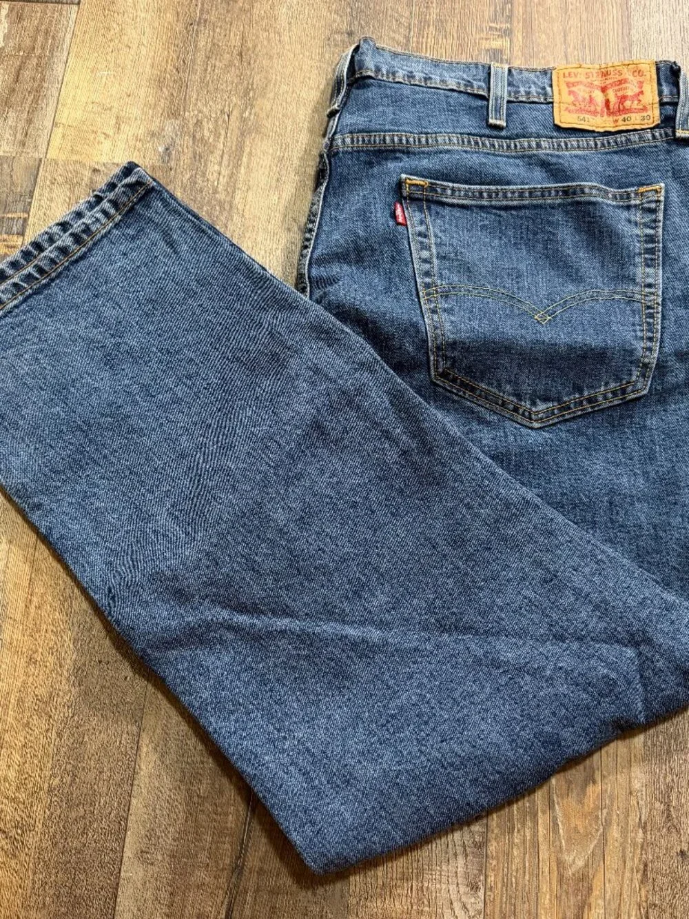 Levi's 541 Athletic Fit Men's Jeans 40x30 Blue Denim